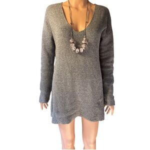 Wilfred Charcoal Long Sleeve Knit Dress